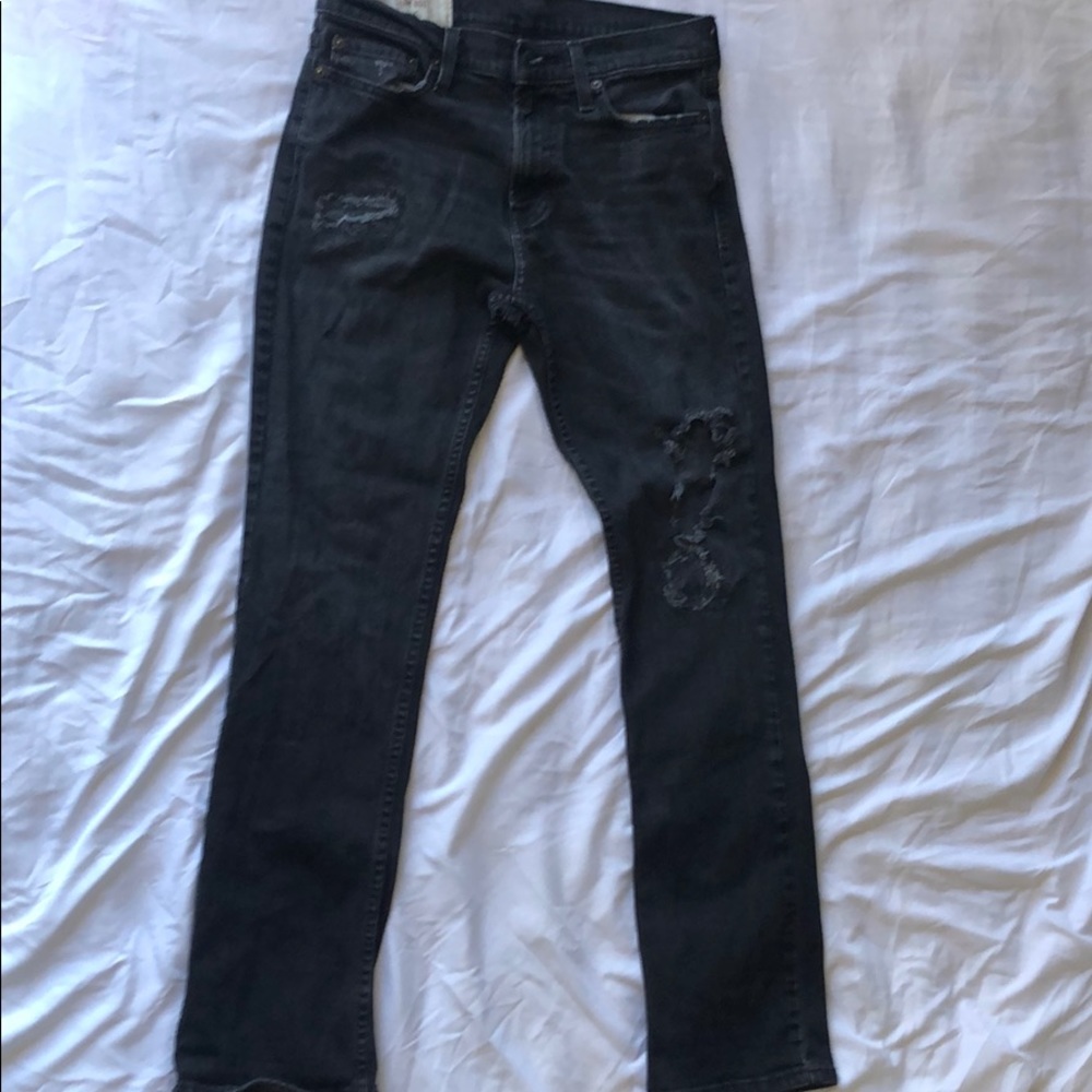 Hollister Slim Boot Ripped Jeans